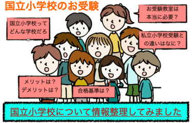 国立小学校のメリット・デメリットを解説！私立小学校との違いは？